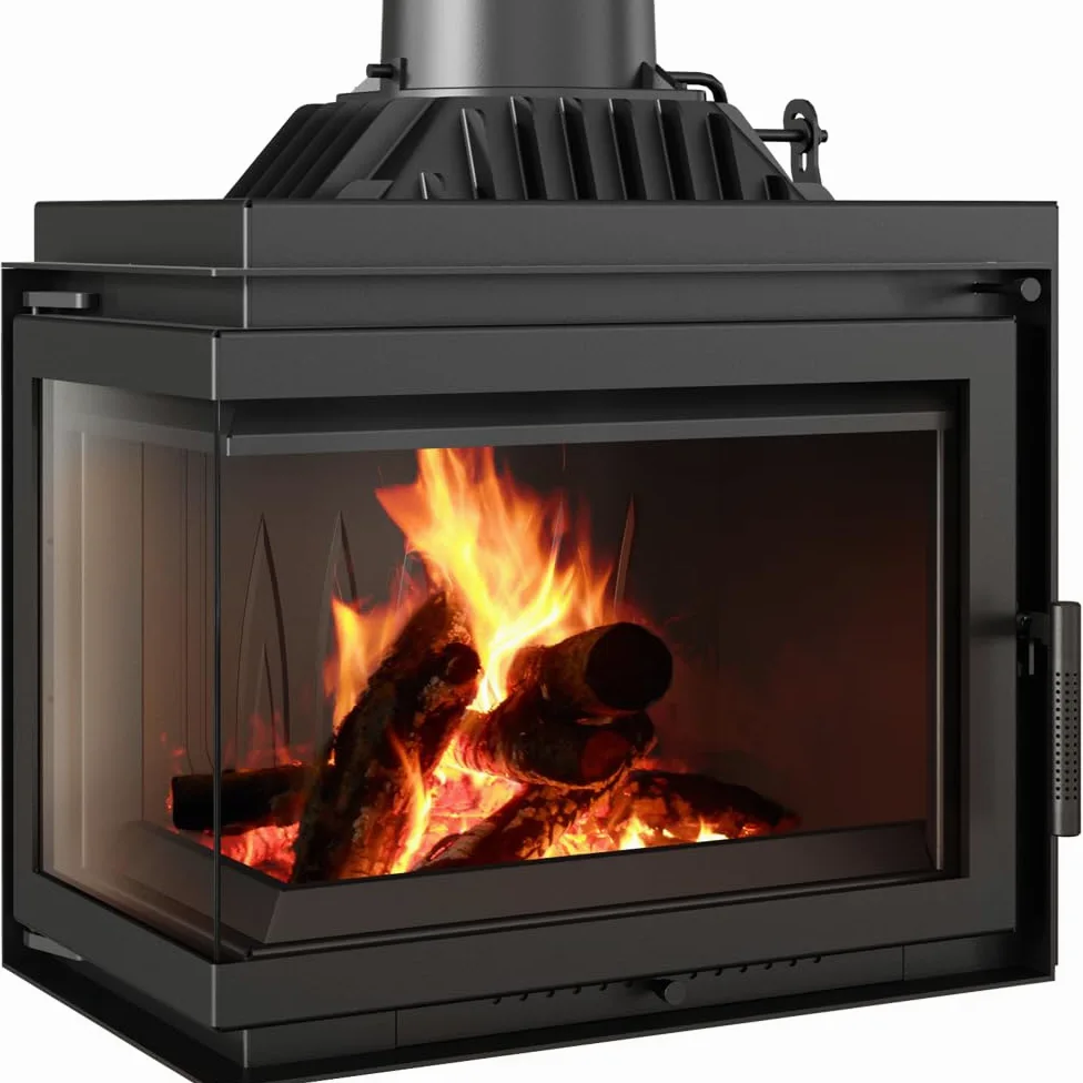 KRATKI Gusseisen Kamin 8kW Simple Kamineinsatz BImSchV Stufe 2, Eco-Design