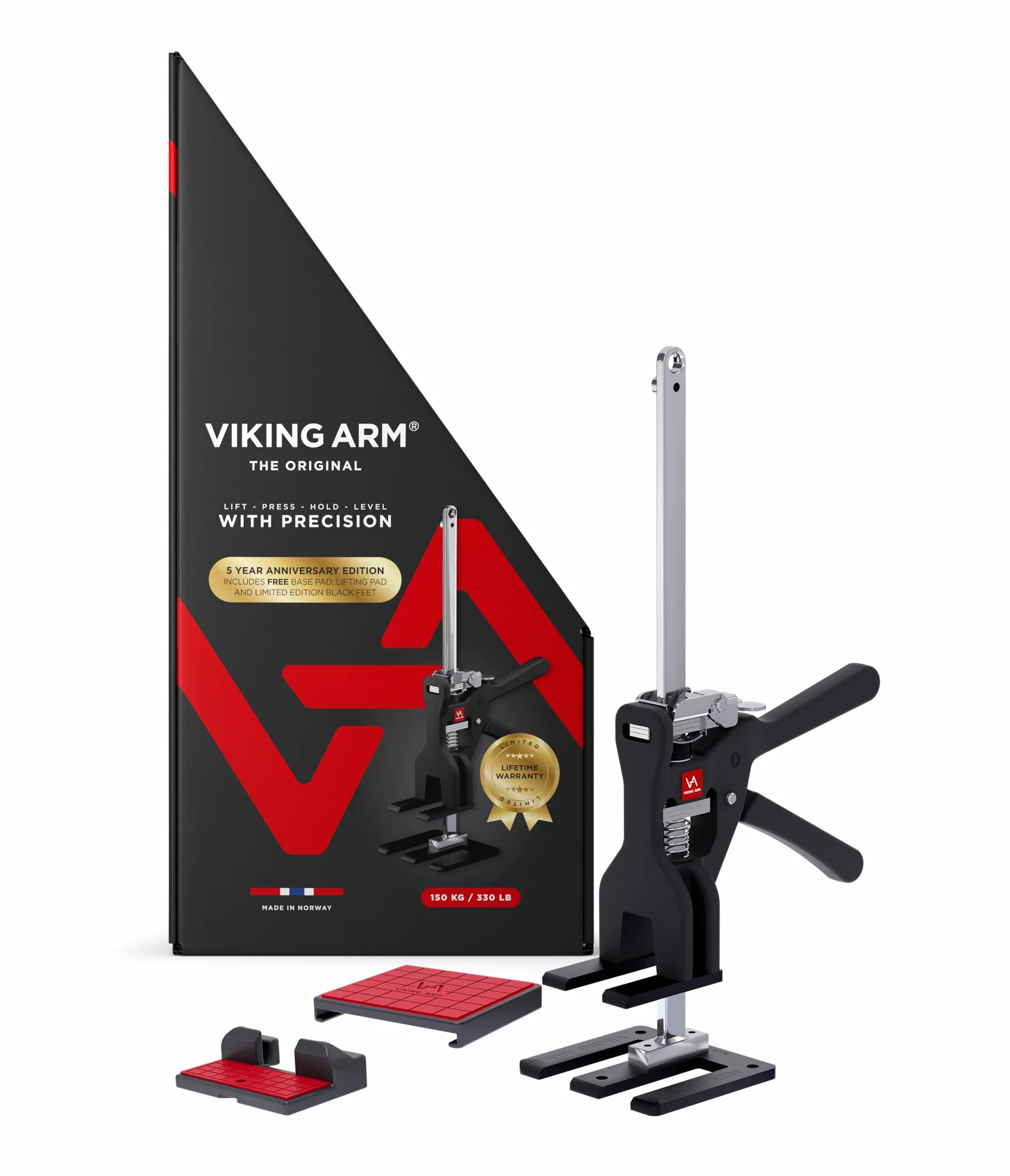 VIKING ARM - Limited Edition Einhandmontagewerkzeug | zum durchführen von schweren Arbeiten mit nur Einer Personen | Montagewerkzeug Hebewerkzeug Werkzeug