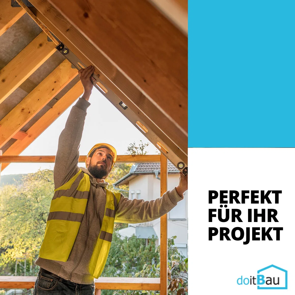 doitBau deventt Unterspannbahn 1,5m x 50m (75m²) 100g/m² - Wasserdicht | Diffusionsoffen | Alterungsbeständig | Folie für Dach & Flachdach | Dachfolie | leicht zu verlegen
